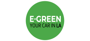 greeen circle with saying inside egreen your car in LA